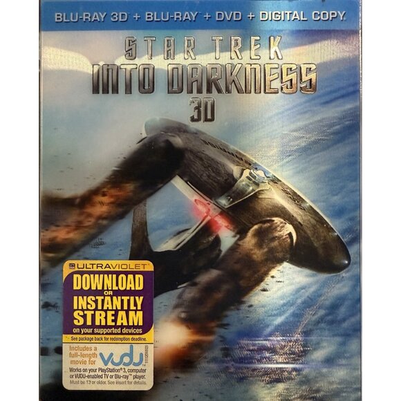 Star Trek Into Darkness (Blu-ray 3D) Lenticular Slipcover, Chris Pine, Sci-Fi - Picture 1 of 7
